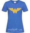 Жіноча футболка Wonder women Яскраво-синій фото