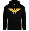 Женская толстовка (худи) Wonder women Черный фото