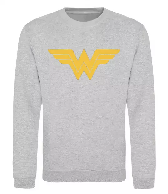 Свитшот Wonder women Серый меланж фото