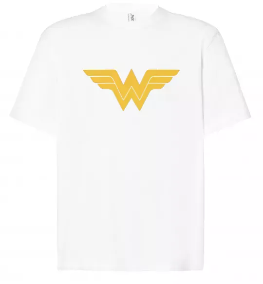 Футболка Оверсайз Wonder women Білий фото