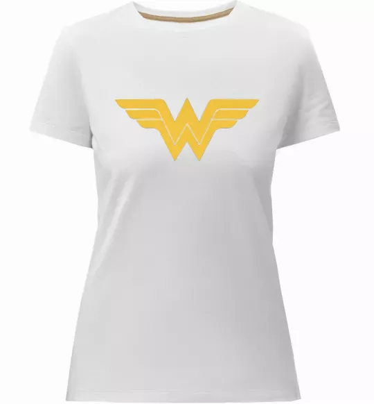 Жіноча преміум футболка Wonder women Білий фото