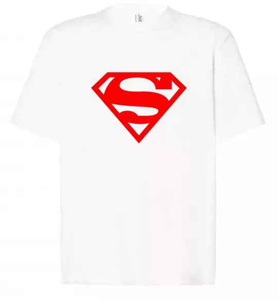 Футболка Оверсайз Super man Белый фото