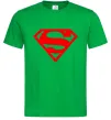 Мужская футболка Super man Зеленый фото