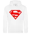 Мужская толстовка (худи) Super man Белый Мужская толстовка (худи) Super man Белый фото