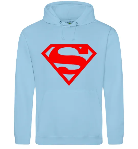 Чоловіча толстовка (худі) Super man Блакитний фото