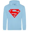 Чоловіча толстовка (худі) Super man Блакитний Чоловіча толстовка (худі) Super man Блакитний фото