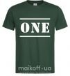 Мужская футболка ONE Темно-зеленый фото