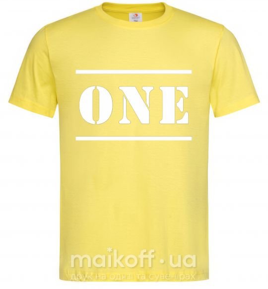 Мужская футболка ONE Лимонный фото