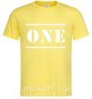 Чоловіча футболка ONE Лимонний фото