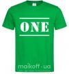 Мужская футболка ONE Зеленый фото