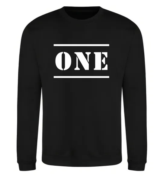 Свитшот ONE Черный фото