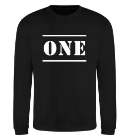 Свитшот ONE Черный фото