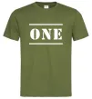 Мужская футболка ONE Оливковый Мужская футболка ONE Оливковый фото