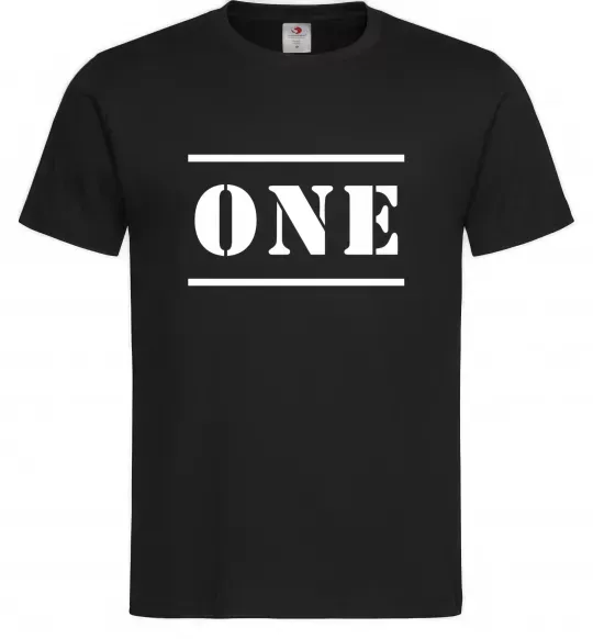 Мужская футболка ONE Черный фото