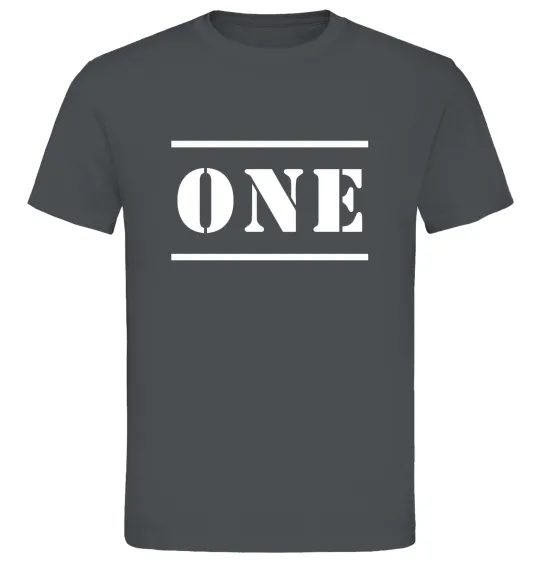 Мужская футболка ONE Графит фото