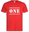 Мужская футболка ONE Красный Мужская футболка ONE Красный фото