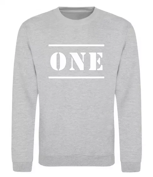 Світшот ONE Сірий меланж фото