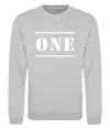 Світшот ONE Сірий меланж фото