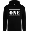 Чоловіча толстовка (худі) ONE Чорний фото
