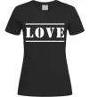 Женская футболка Love надпись Черный фото