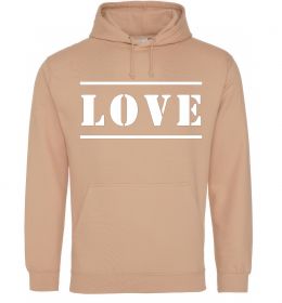 Женская толстовка (худи) Love надпись