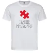 Мужская футболка I am her missing piece Белый фото