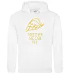 Чоловіча толстовка (худі) Together we can fly yellow Білий Чоловіча толстовка (худі) Together we can fly yellow Білий фото