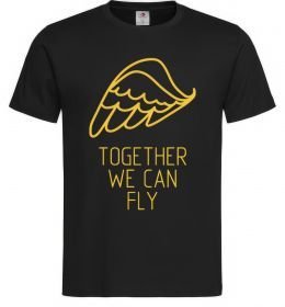 Чоловіча футболка Together we can fly yellow Чоловіча футболка Together we can fly yellow