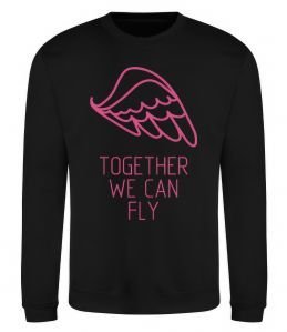 Свитшот Together we can fly pink Свитшот Together we can fly pink