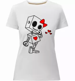 Женская премиум футболка LOVELY MINNIE Белый фото