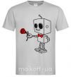 Мужская футболка Robot boy Серый фото