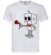 Мужская футболка Robot boy Белый фото