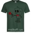 Мужская футболка Robot boy Темно-зеленый фото
