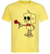 Чоловіча футболка Robot boy Лимонний фото