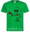Мужская футболка Robot boy Зеленый фото
