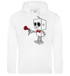 Мужская толстовка (худи) Robot boy Белый фото