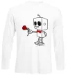 Лонгслив Robot boy Белый фото