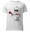 Чоловіча преміум футболка Robot boy Білий фото