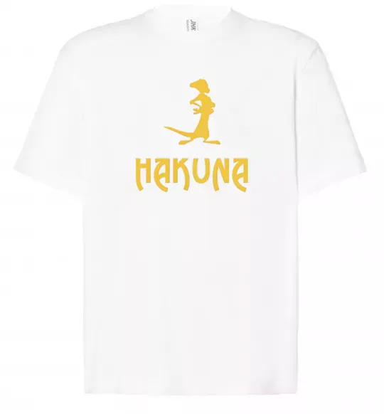 Футболка Оверсайз Hakuna Білий фото