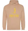 Женская толстовка (худи) Hakuna Песочный фото