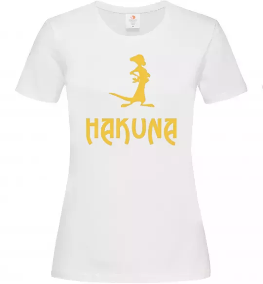 Женская футболка Hakuna Белый фото