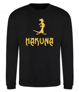 Свитшот Лев король King Черный фото