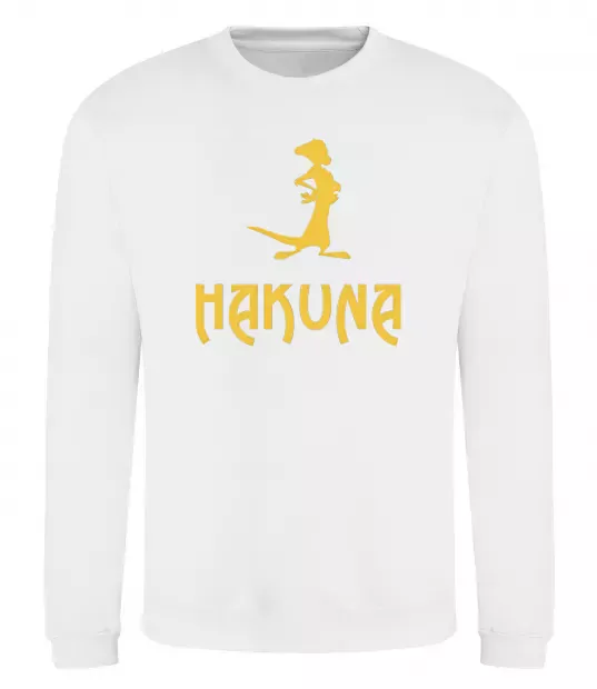 Світшот Hakuna Білий фото
