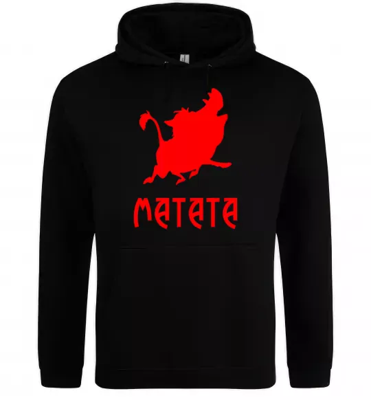 Чоловіча толстовка (худі) Matata Чорний фото