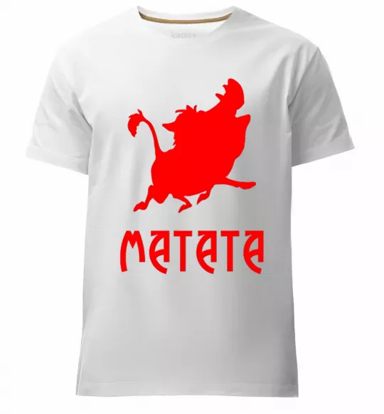 Мужская премиум футболка Matata Белый фото