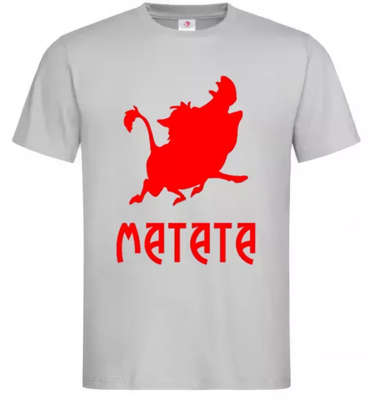 Чоловіча футболка Matata Сірий фото