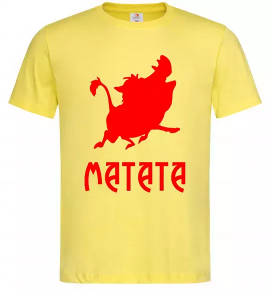 Чоловіча футболка Matata Лимонний фото