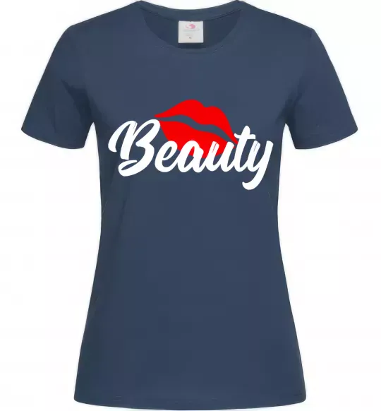 Женская футболка Beauty Темно-синий фото
