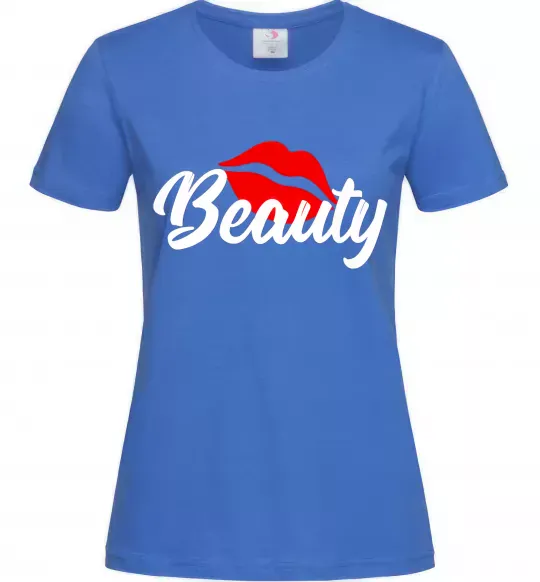 Женская футболка Beauty Ярко-синий фото
