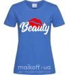 Жіноча футболка Beauty Яскраво-синій фото